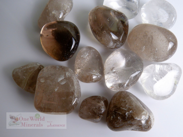 Rauchquarz Schweiz Trommelsteine, 200g Pack